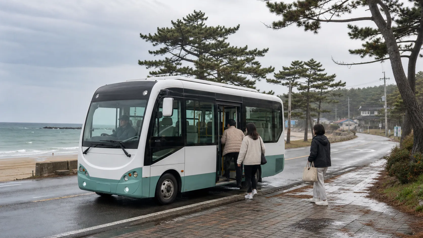 강릉 호출형 버스 첫 실증…안목·연곡 무료 이동