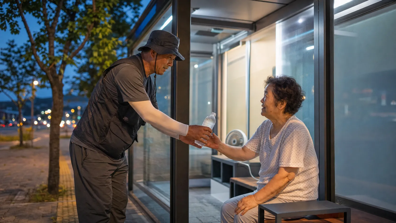 아산시, 쉼터 연장·스마트 승강장 개방으로 폭염 대응