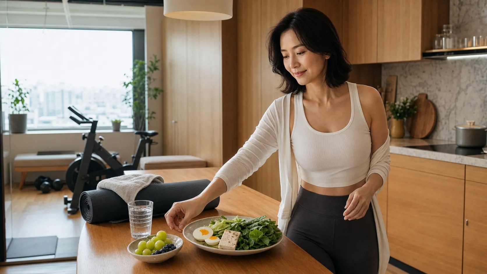엄정화가 밝힌 30대 신체 나이 관리법