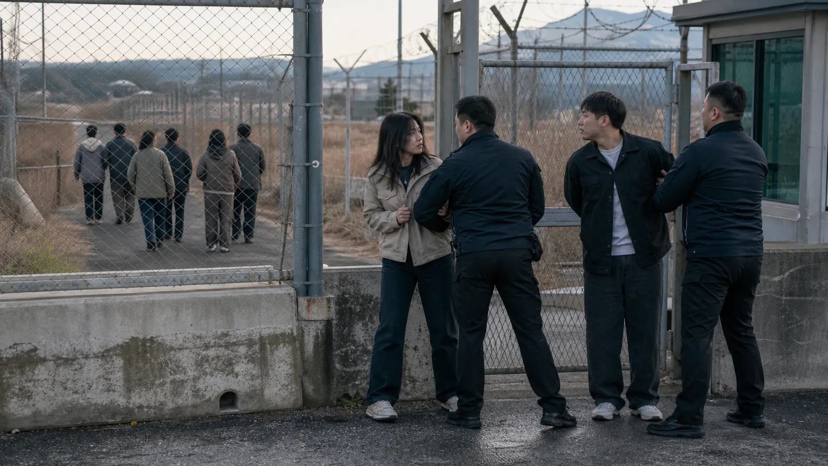 오산공군기지 진입 시도 대진연 회원 8명 조사