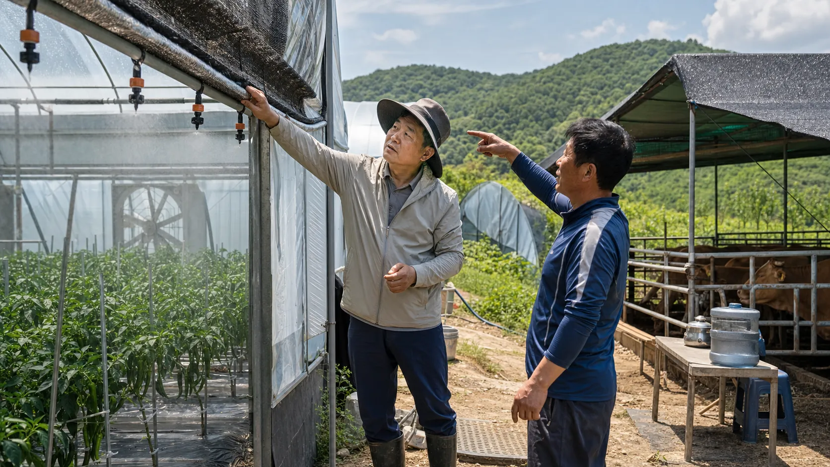 강원농협, 춘천 농업현장서 폭염 대응 점검