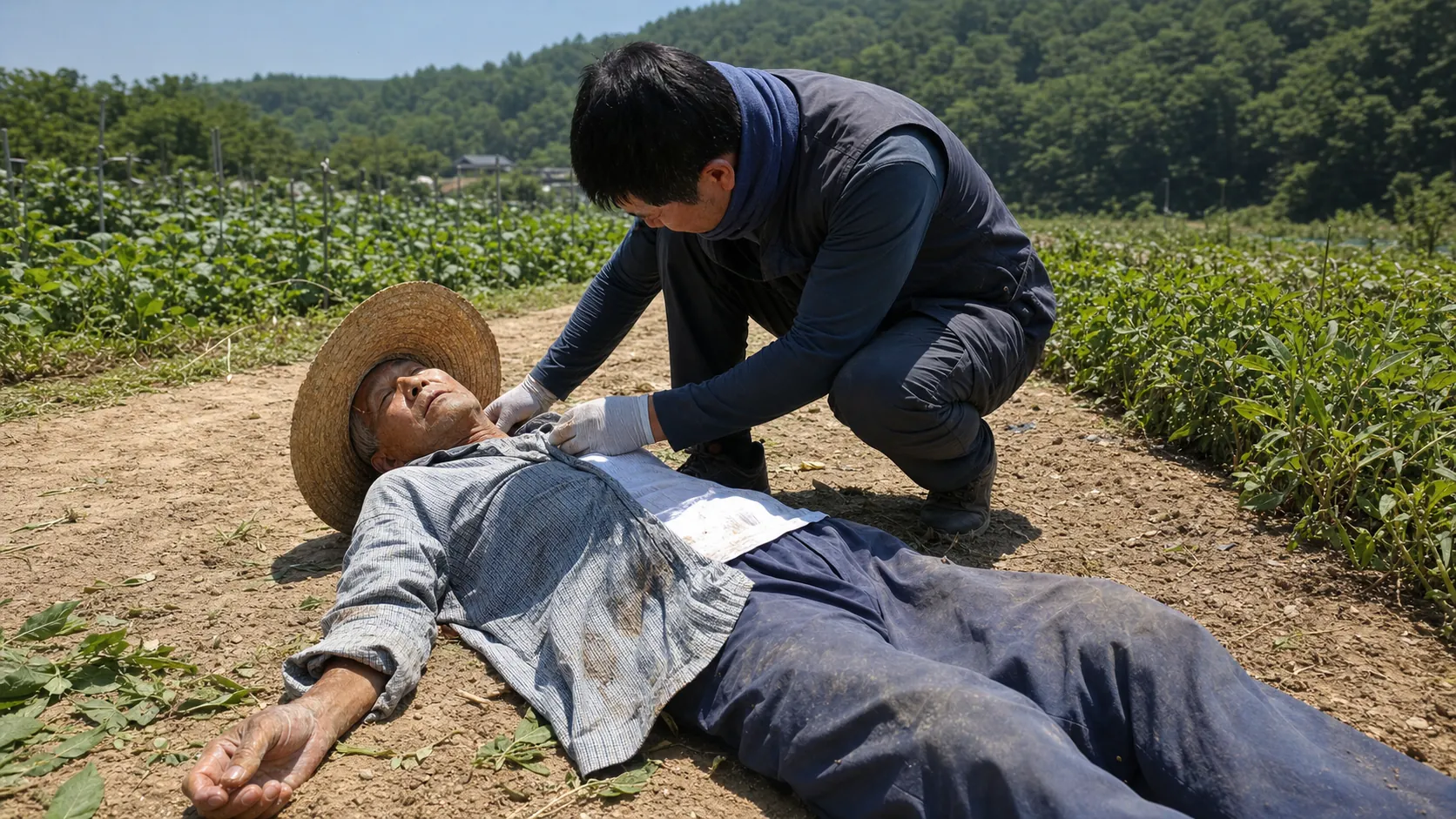 원주 농작업 중 88세 고령자 의식 잃어