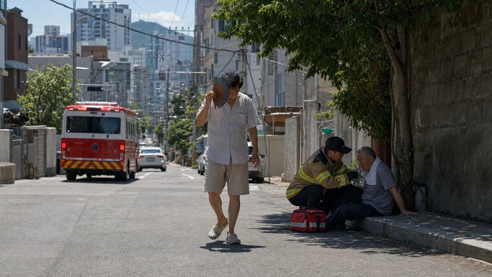 부산 폭염 속 35도 웃돌아…온열질환 71명
