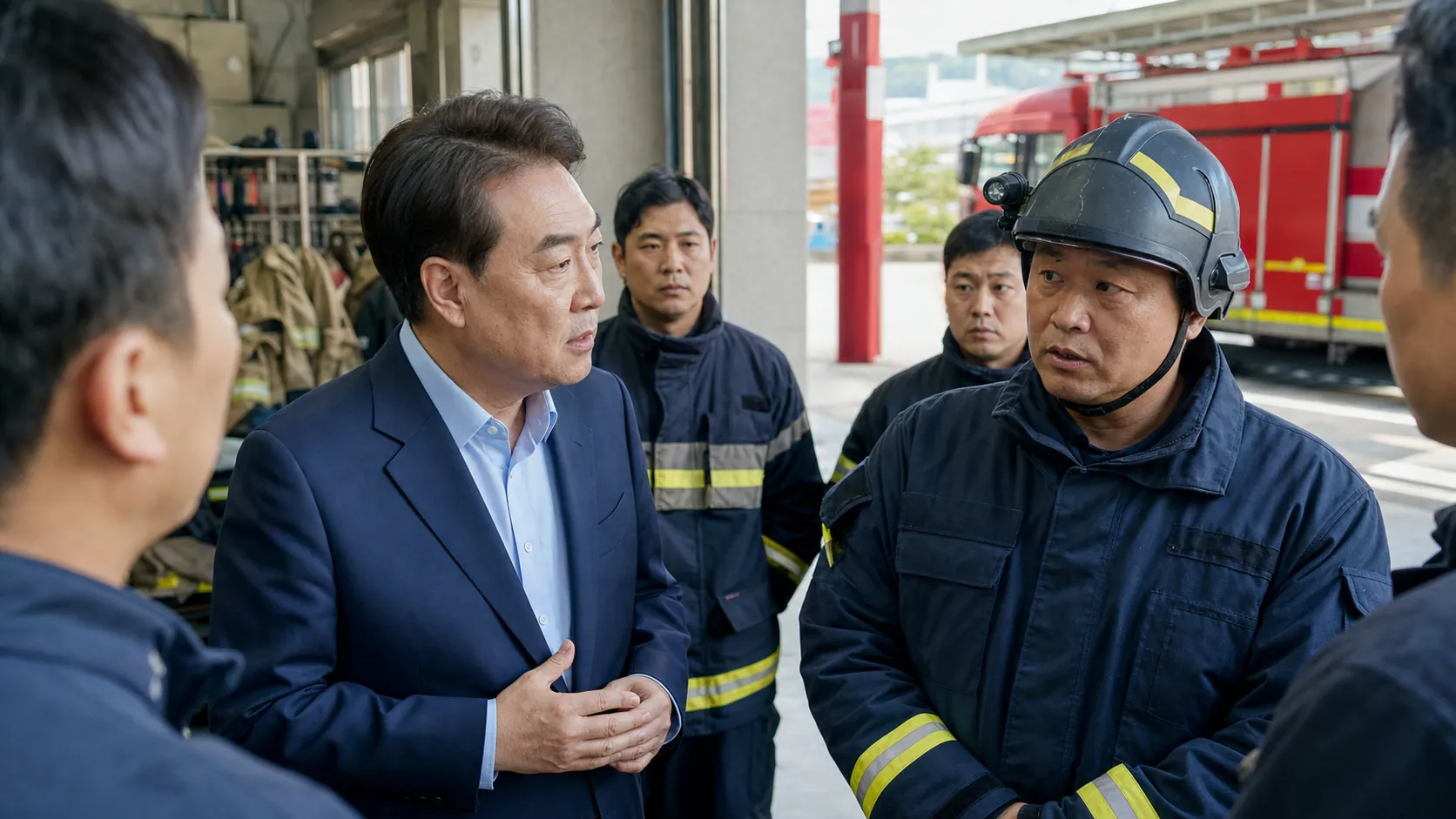 정청래, 소방 현안 전담기구·예산 지원 약속