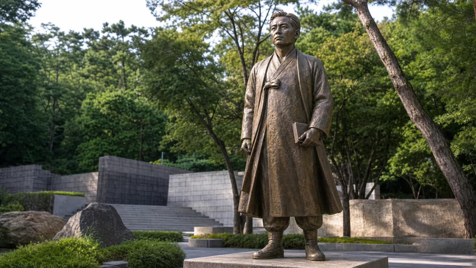 8월 현충시설에 박희광 애국지사 동상