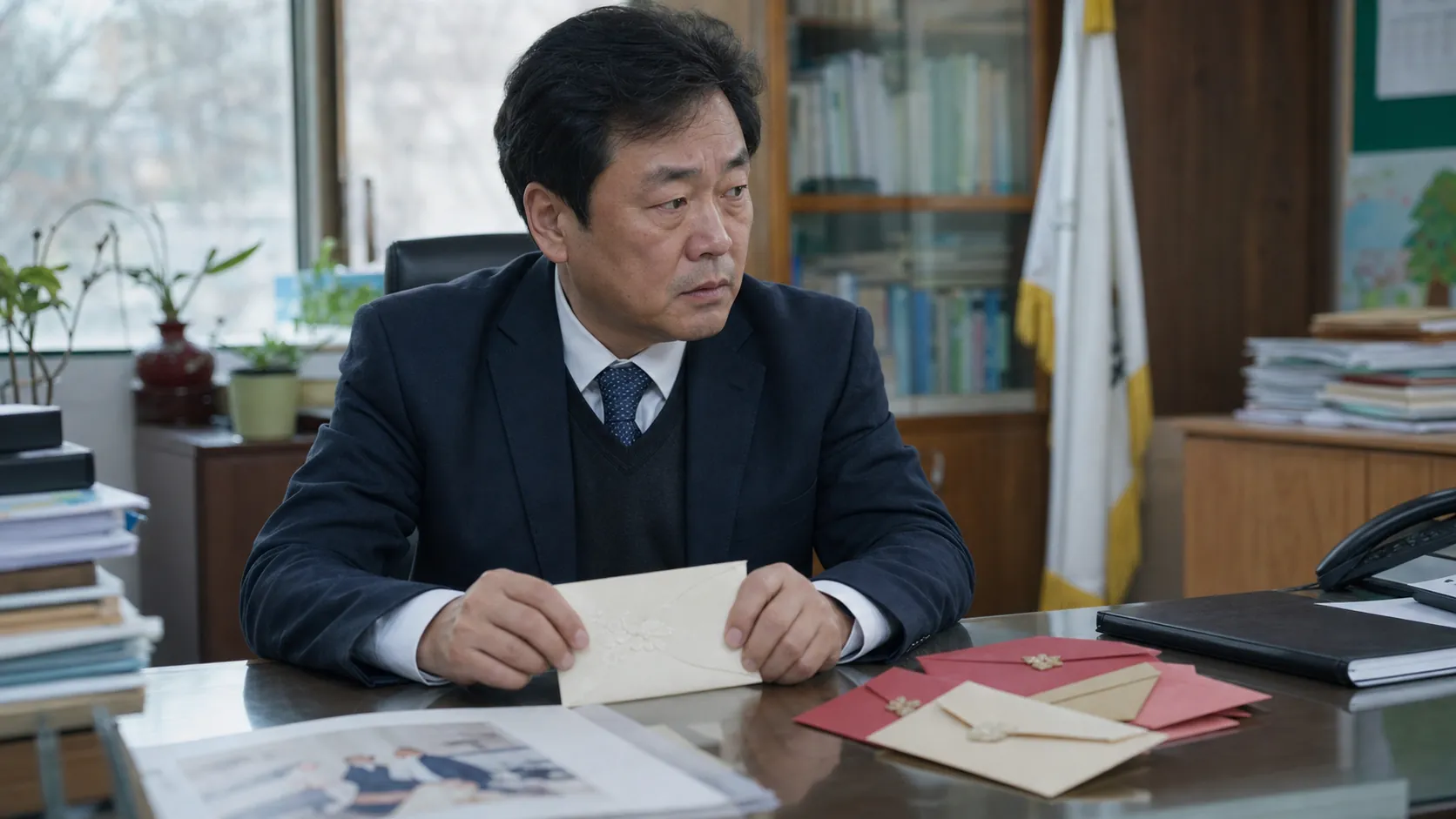 아들 결혼 꾸며 축의금 받은 교장 검찰로