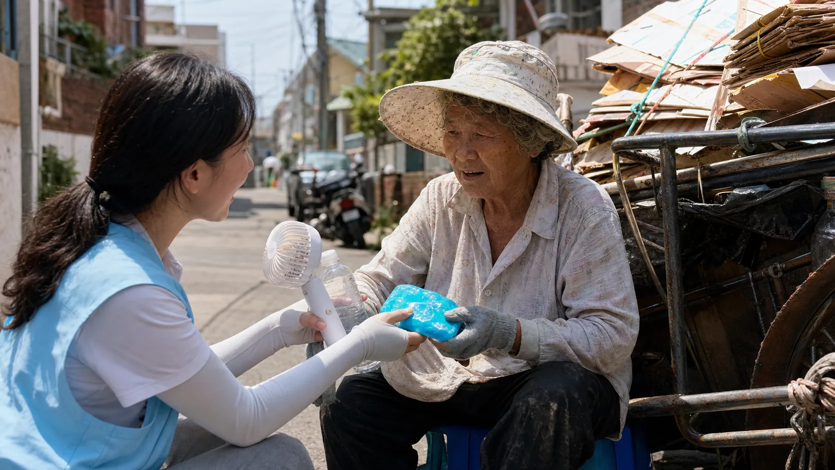 서울시, 폭염 속 폐지수집 어르신 현장 돌봄 확대