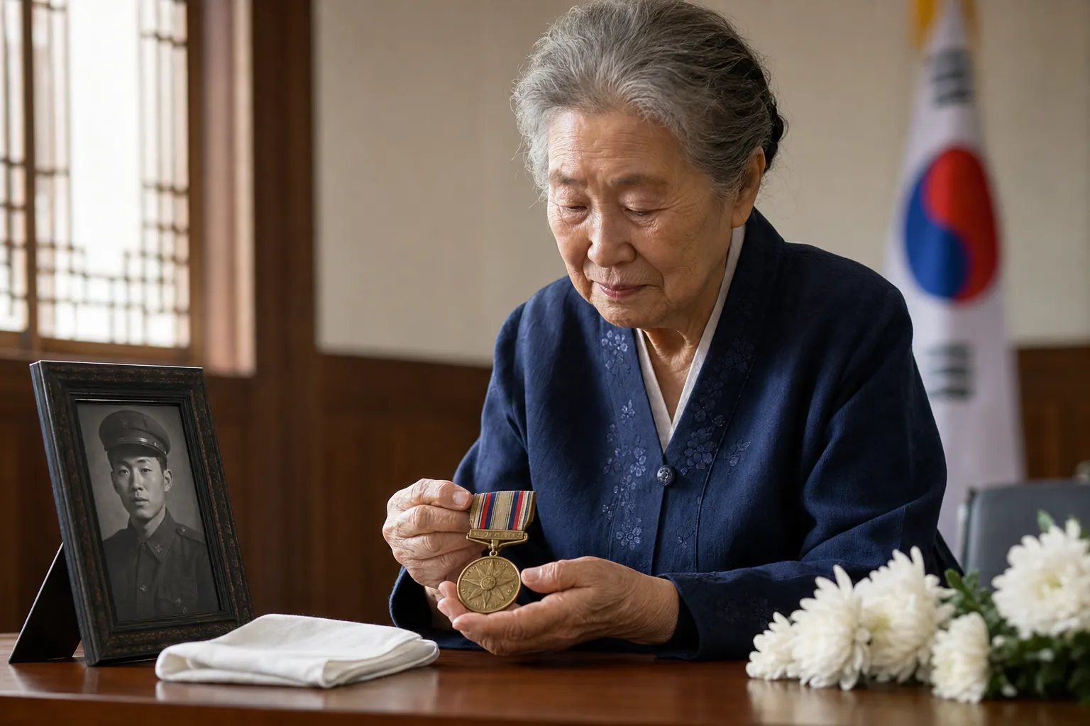 전사한 이학신 하사 화랑무공훈장, 72년 만에 가족 품으로