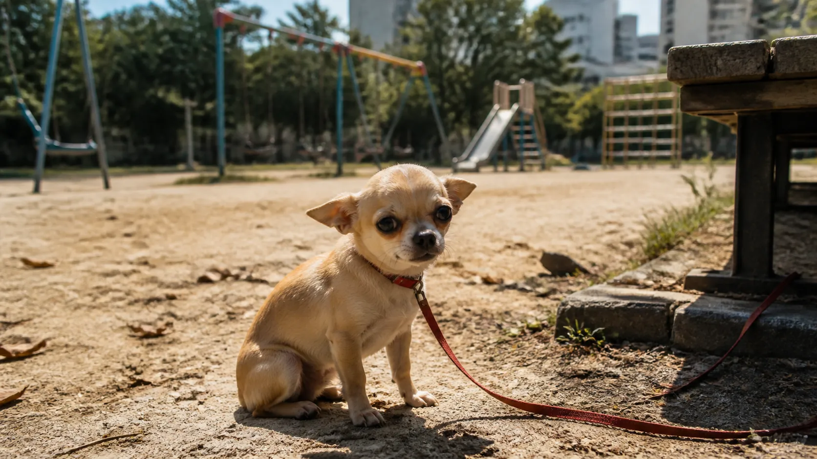 36도 청주 놀이터에 치와와 유기한 30대 입건