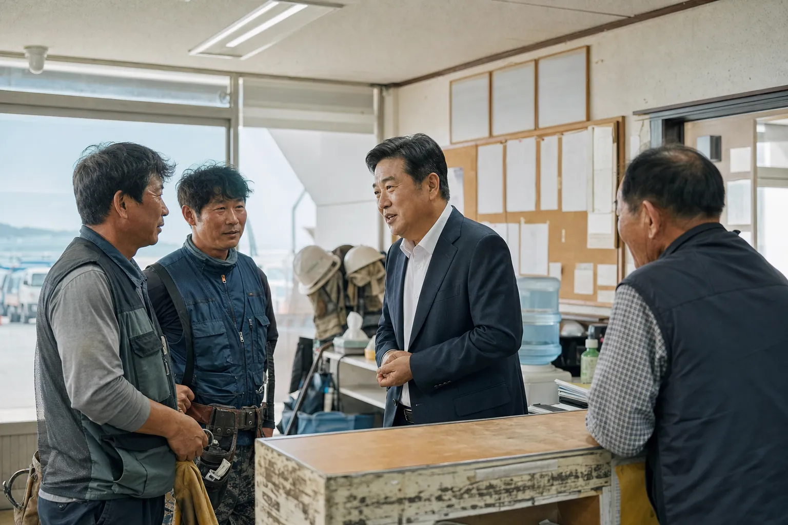 울진군 현장 소통 첫 행선지는 인력사무소