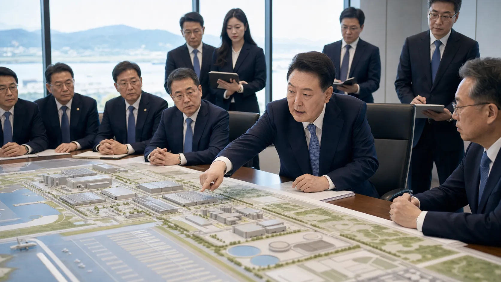 이 대통령, 광주 반도체단지 후속 조치 직접 점검